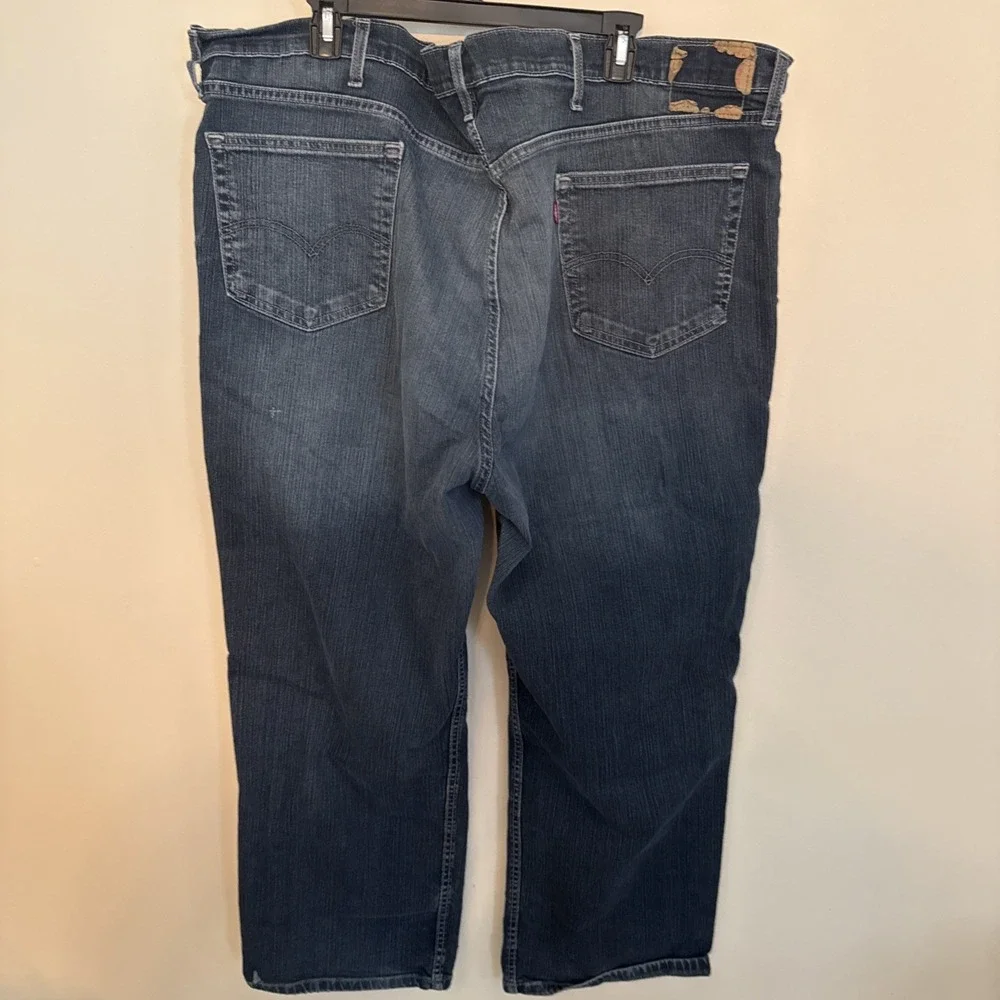 Levi's 559 Jeans Men's 50x28 Blue Denim Relaxed Straight Fit Casual Big and Tall